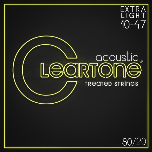 80/20 Bronze Treated Acoustic Guitar Strings. Extra Light (10-47)