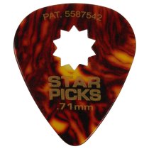Celluloid Starpicks MediumTortoise Shell 12 Pack .71mm