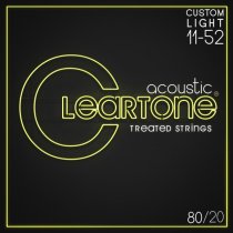 80/20 Bronze Treated Acoustic Guitar Strings. Custom Light (11-52)