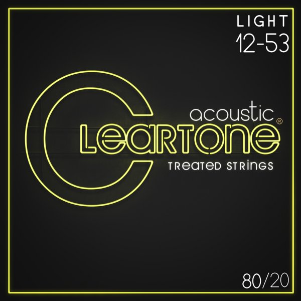 80/20 Bronze Treated Acoustic Guitar Strings. Light (12-53)