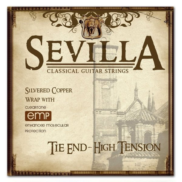 Sevilla Series Treated Nylon Classical Guitar Strings. High Tension - Tie End