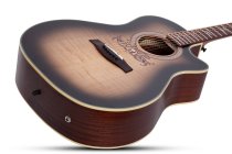 Mahogany & Flame Maple Grand Auditorium Acoustic/Electric Guitar, Ash Burst Satin
