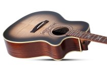 Mahogany & Flame Maple Grand Auditorium Acoustic/Electric Guitar, Ash Burst Satin