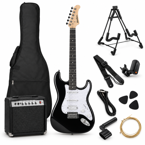Sonamaster Stage Electric Guitar Pack, Black