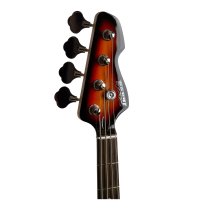 J-Style 4-String Electric Bass with Gigbag and Strap, 3-Tone Sunburst