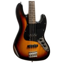 J-Style 4-String Electric Bass with Gigbag and Strap, 3-Tone Sunburst