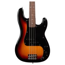 P-Style 4-String Electric Bass with Gigbag and Strap, 3-Tone Sunburst
