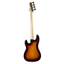 P-Style 4-String Electric Bass with Gigbag and Strap, 3-Tone Sunburst