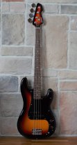 P-Style 4-String Electric Bass with Gigbag and Strap, 3-Tone Sunburst