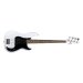 P-Style 4-String Electric Bass with Gigbag and Strap, White