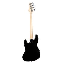 J-Style 4-String Electric Bass with Gigbag and Strap, Black