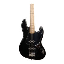 J-Style 4-String Electric Bass with Gigbag and Strap, Black