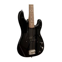 P-Style 4-String Electric Bass with Gigbag and Strap, Black