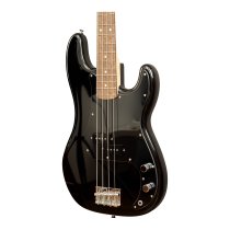 P-Style 4-String Electric Bass with Gigbag and Strap, Black