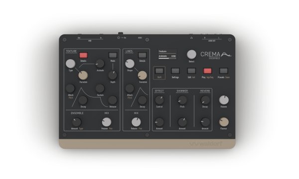 Crema Dual-Engine Polyphonic Desktop Synthesizer with 24 Sound Types & 7 FM Types