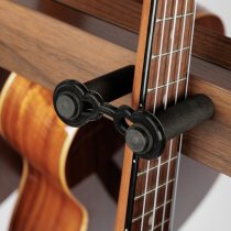 Mobile 30-Ukulele Storage Rack with Locking Casters and Protective Yokes