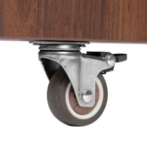 Mobile 30-Ukulele Storage Rack with Locking Casters and Protective Yokes