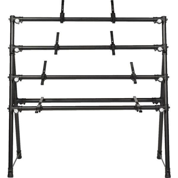 Aluminum 4-Tier Keyboard Stand, Black