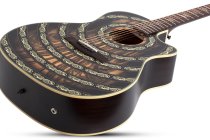 Grand Auditorium Acoustic-Electric Guitar with Pale Moon Ebony Top, Norse Dragon Bullseye