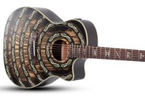 Grand Auditorium Acoustic-Electric Guitar with Pale Moon Ebony Top, Norse Dragon Bullseye