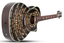 Grand Auditorium Acoustic-Electric Guitar with Pale Moon Ebony Top, Norse Dragon Bullseye