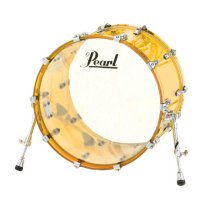 20″ x 15″ Bass Drum With Chrome hardware, Tangerine