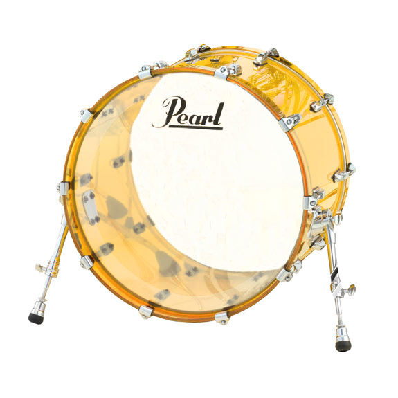 20" x 15" Bass Drum With Chrome hardware, Tangerine