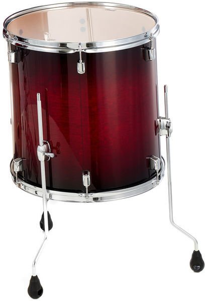 Decade Maple 14" x 14" Floor Tom, Gloss Deep Red Burst