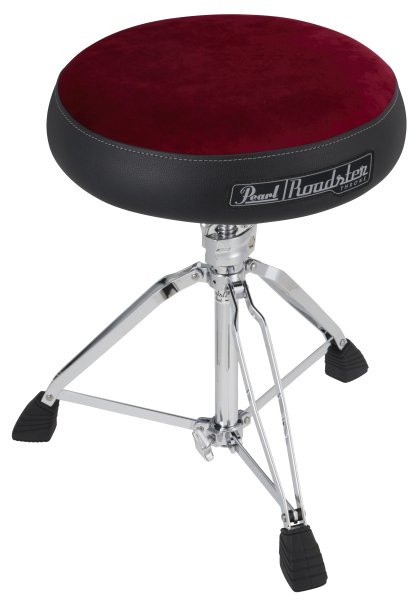 Roadster Cloth Seat Top Drum Throne, Red