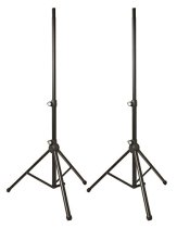 Speaker Stands with Bag (Pair, Black)
