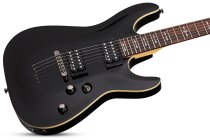 Solidbody Electric Guitar, Left-handed, with Basswood Body, Maple Neck, - Gloss Black