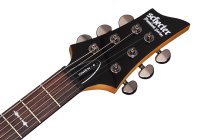 Solidbody Electric Guitar, Left-handed, with Basswood Body, Maple Neck, - Gloss Black