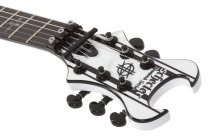 Synyster Standard Electric Guitar, Gloss White w/Black Pinstripes