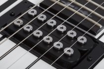 Synyster Standard Electric Guitar, Gloss White w/Black Pinstripes