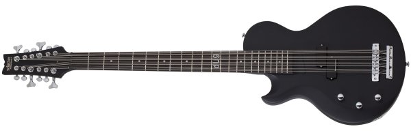 dUg Pinnick DP-12 Left-Handed Electric Bass, Satin Black