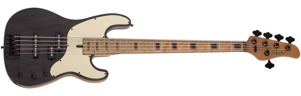 Model-T 5 Exotic Ziricote 5-String Electric Bass, Natural Satin