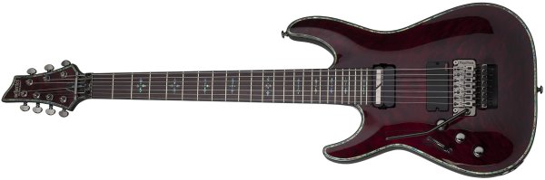 Hellraiser C-7 FR S Left-Handed Electric Guitar, Black Cherry